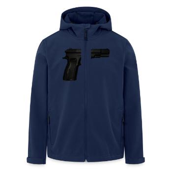 weapon16 - Recycelte Männer Softshell-Jacke von Stanley/Stella - Navy - Vorne - AI Model Male 185 light (185cm)