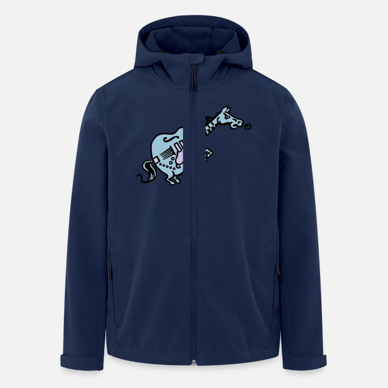spreadmusic2015_gitarre_o - Recycelte Männer Softshell-Jacke von Stanley/Stella - Navy