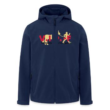 VIP-F - Recycelte Männer Softshell-Jacke von Stanley/Stella - Navy - Vorne - AI Model Male 185 light (185cm)