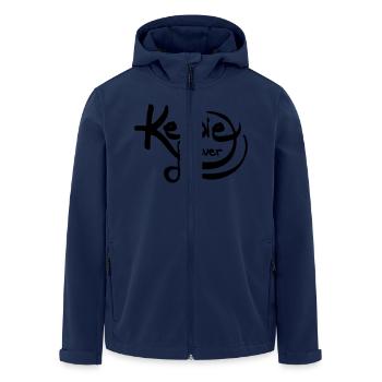 Kelpie furever - Recycelte Männer Softshell-Jacke von Stanley/Stella - Navy - Vorne - AI Model Male 185 light (185cm)