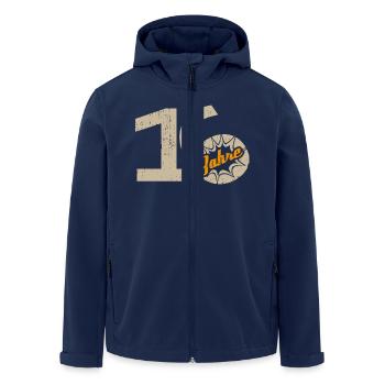 16 Geburtstag - Recycelte Männer Softshell-Jacke von Stanley/Stella - Navy - Vorne - AI Model Male 185 light (185cm)
