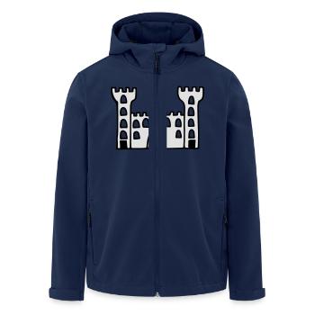 castle - Veste softshell homme en polyester recyclé Stanley/Stella - marine - Devant - AI Model Male 185 light (185cm)