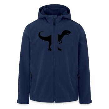 dinosaurier_rex - Recycelte Männer Softshell-Jacke von Stanley/Stella - Navy - Vorne - AI Model Male 185 light (185cm)