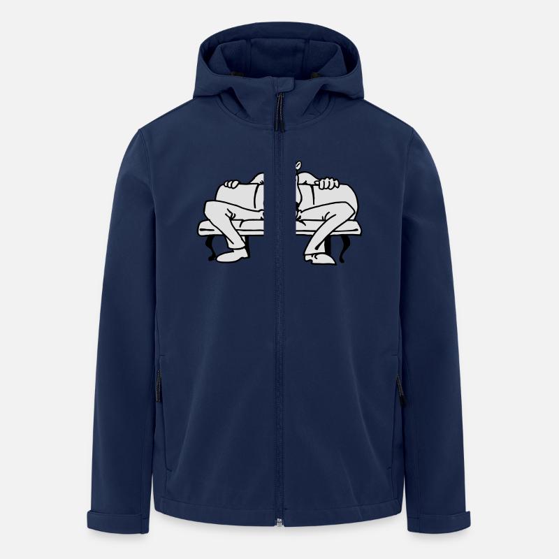 Arschloch - Recycelte Männer Softshell-Jacke von Stanley/Stella - Navy