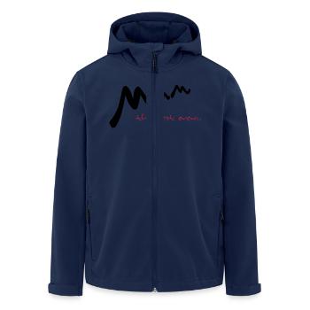 Fête des mères - Veste softshell homme en polyester recyclé Stanley/Stella - marine - Devant - AI Model Male 185 light (185cm)