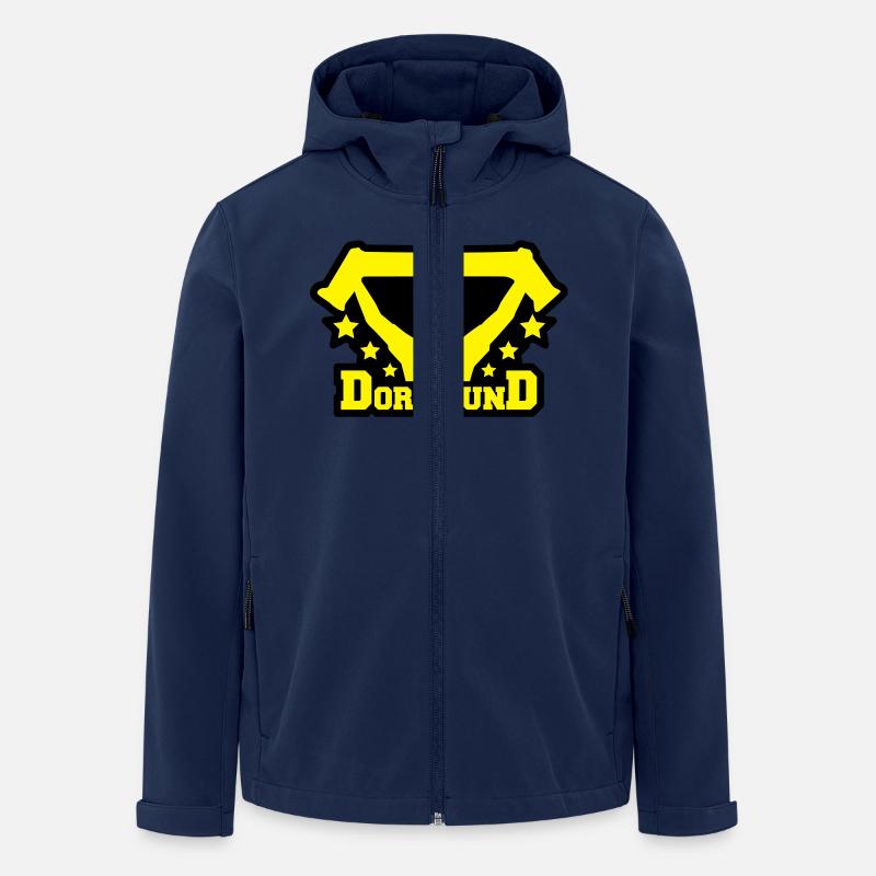 dortmund_fan_r2 - Recycelte Männer Softshell-Jacke von Stanley/Stella - Navy