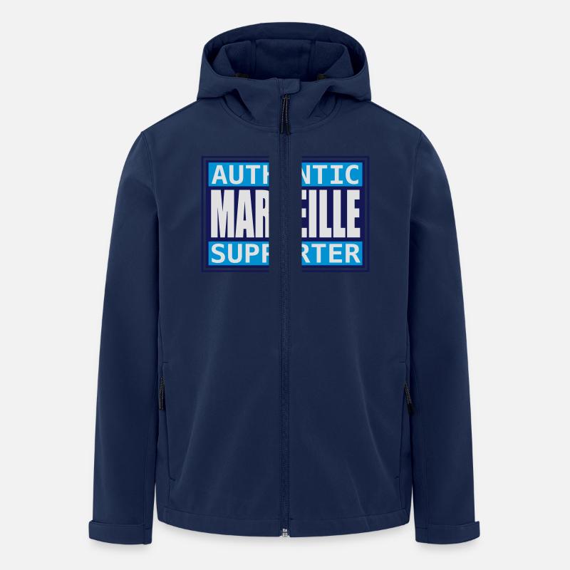 Authentic Marseille Fan - Recycelte Männer Softshell-Jacke von Stanley/Stella - Navy