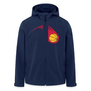boule de feu de basket-ball - Veste softshell homme en polyester recyclé Stanley/Stella - marine - Devant - AI Model Male 185 light (185cm)