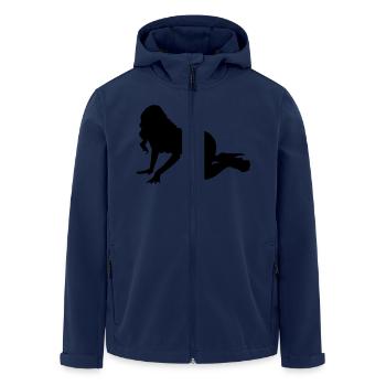 20 pin up - Recycelte Männer Softshell-Jacke von Stanley/Stella - Navy - Vorne - AI Model Male 185 light (185cm)