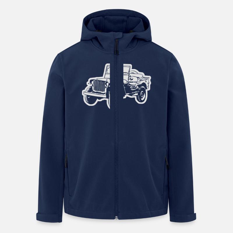Jeep (Differenzbild) - Recycelte Männer Softshell-Jacke von Stanley/Stella - Navy