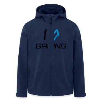I love gaming - Men’s Recycled Softshell Jacket by Stanley/Stella - navy - Front - AI Model Male 185 light (185cm)
