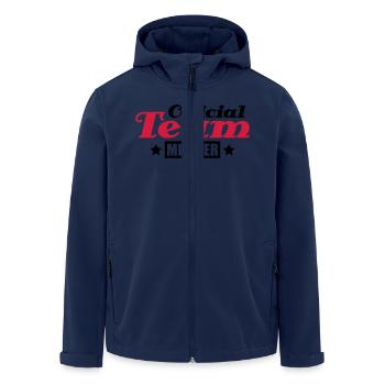 official_team_member_do2 - Men’s Recycled Softshell Jacket by Stanley/Stella - navy - Front - AI Model Male 185 light (185cm)