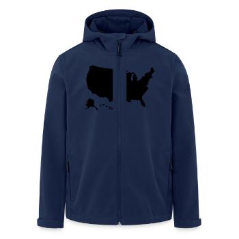 Etats-Unis - Veste softshell homme en polyester recyclé Stanley/Stella - marine - Devant - AI Model Male 185 light (185cm)