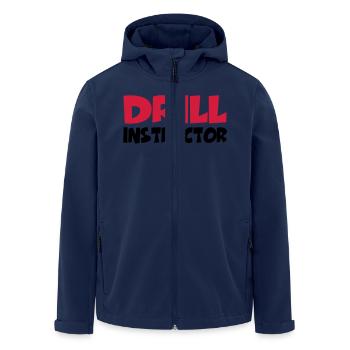Drill Instructor - Men’s Recycled Softshell Jacket by Stanley/Stella - navy - Front - AI Model Male 185 light (185cm)