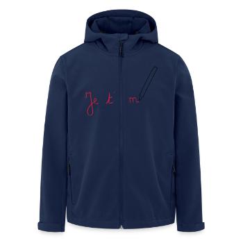 Liebe / Valentins'TAG / Love / Baby / Herz - Recycelte Männer Softshell-Jacke von Stanley/Stella - Navy - Vorne - AI Model Male 185 light (185cm)