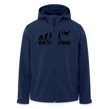 Evolution skydiving - Veste softshell homme en polyester recyclé Stanley/Stella - marine - Devant - AI Model Male 185 light (185cm)