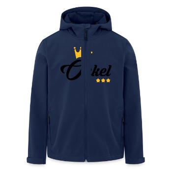 Onkel / Tante / Vetter / Cousin / Kusine - Recycelte Männer Softshell-Jacke von Stanley/Stella - Navy - Vorne - AI Model Male 185 light (185cm)