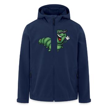raupe hut witzig - Recycelte Männer Softshell-Jacke von Stanley/Stella - Navy - Vorne - AI Model Male 185 light (185cm)