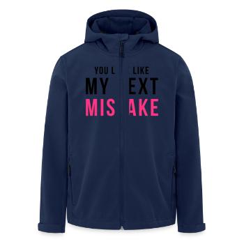 You look like my next mistake - Recycelte Männer Softshell-Jacke von Stanley/Stella - Navy - Vorne - AI Model Male 185 light (185cm)