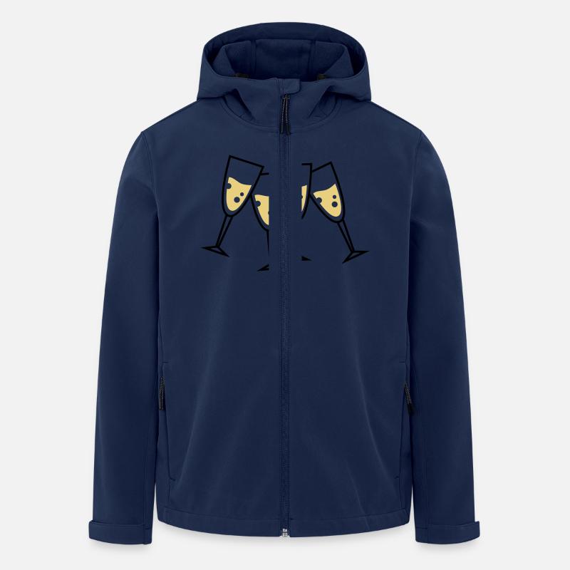 glas champaign - Men’s Recycled Softshell Jacket by Stanley/Stella - navy