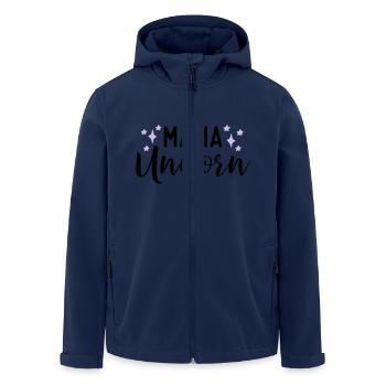 Unicorn - Recycelte Männer Softshell-Jacke von Stanley/Stella - Navy - Vorne - AI Model Male 185 light (185cm)