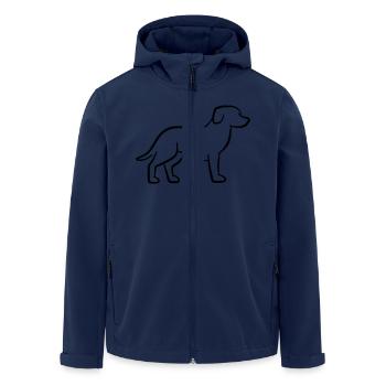 Chien - Veste softshell homme en polyester recyclé Stanley/Stella - marine - Devant - AI Model Male 185 light (185cm)