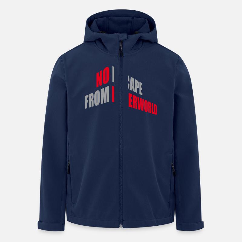 No Escape from Innerworld - Recycelte Männer Softshell-Jacke von Stanley/Stella - Navy
