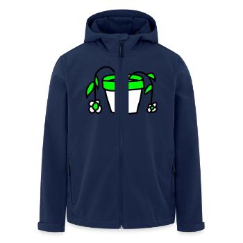 Died Flowers Flowerpot Withered - Men’s Recycled Softshell Jacket by Stanley/Stella - navy - Front - AI Model Male 185 light (185cm)