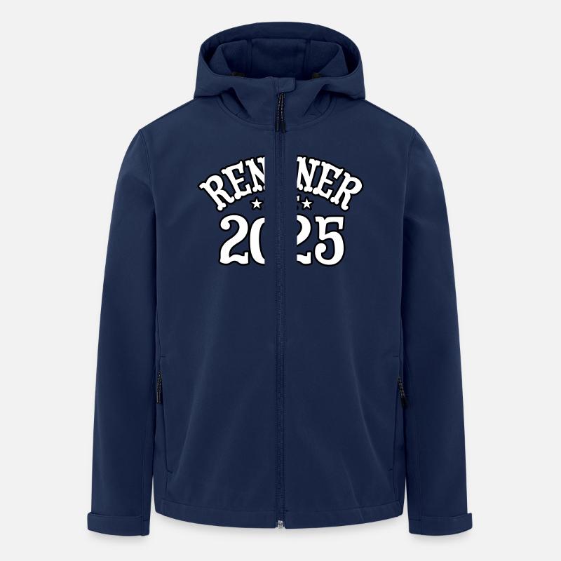 Rentner seit 2025 Spruch Oma Opa Geschenk - Recycelte Männer Softshell-Jacke von Stanley/Stella - Navy