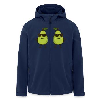 Poire Bande Dessinée Cool 2 - Veste softshell homme en polyester recyclé Stanley/Stella - marine - Devant - AI Model Male 185 light (185cm)