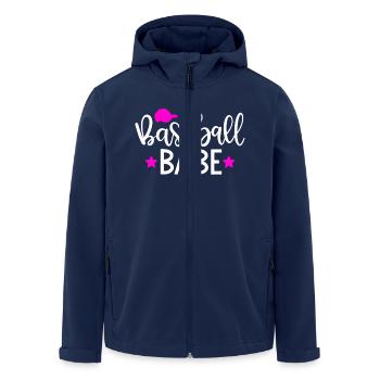 Baseball Babe - Men’s Recycled Softshell Jacket by Stanley/Stella - navy - Front - AI Model Male 185 light (185cm)