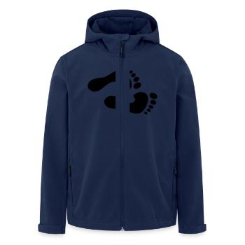 Füße - Recycelte Männer Softshell-Jacke von Stanley/Stella - Navy - Vorne - AI Model Male 185 light (185cm)