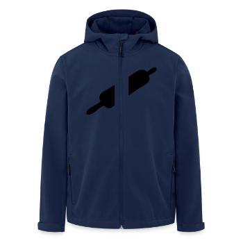 Bäcker Nudelholz - Recycelte Männer Softshell-Jacke von Stanley/Stella - Navy - Vorne - AI Model Male 185 light (185cm)