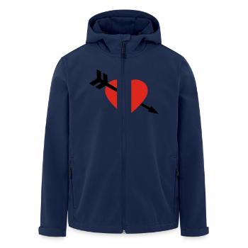 amour - Veste softshell homme en polyester recyclé Stanley/Stella - marine - Devant - AI Model Male 185 light (185cm)