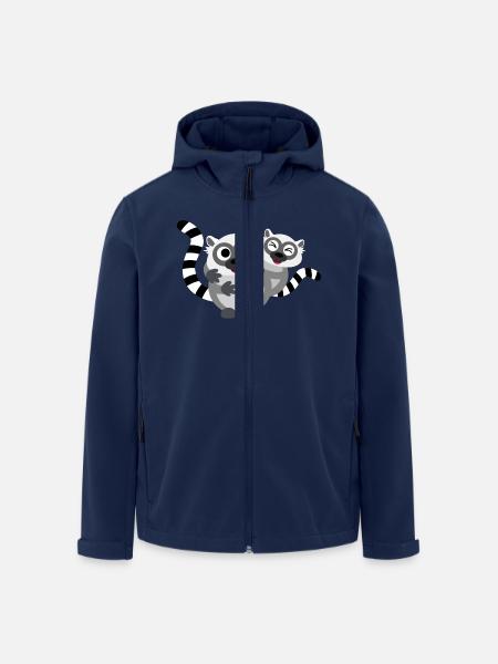 Klammeraffen - Lemur - Recycelte Männer Softshell-Jacke von Stanley/Stella - Navy