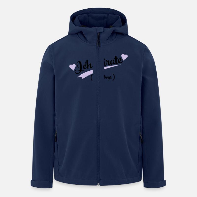 lustiger spruch - Recycelte Männer Softshell-Jacke von Stanley/Stella - Navy