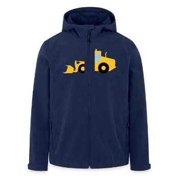 Radlader - Recycelte Männer Softshell-Jacke von Stanley/Stella - Navy - Vorne - AI Model Male 185 light (185cm)