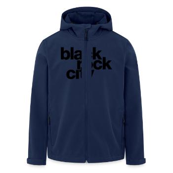 Black Rock City - Recycelte Männer Softshell-Jacke von Stanley/Stella - Navy - Vorne - AI Model Male 185 light (185cm)