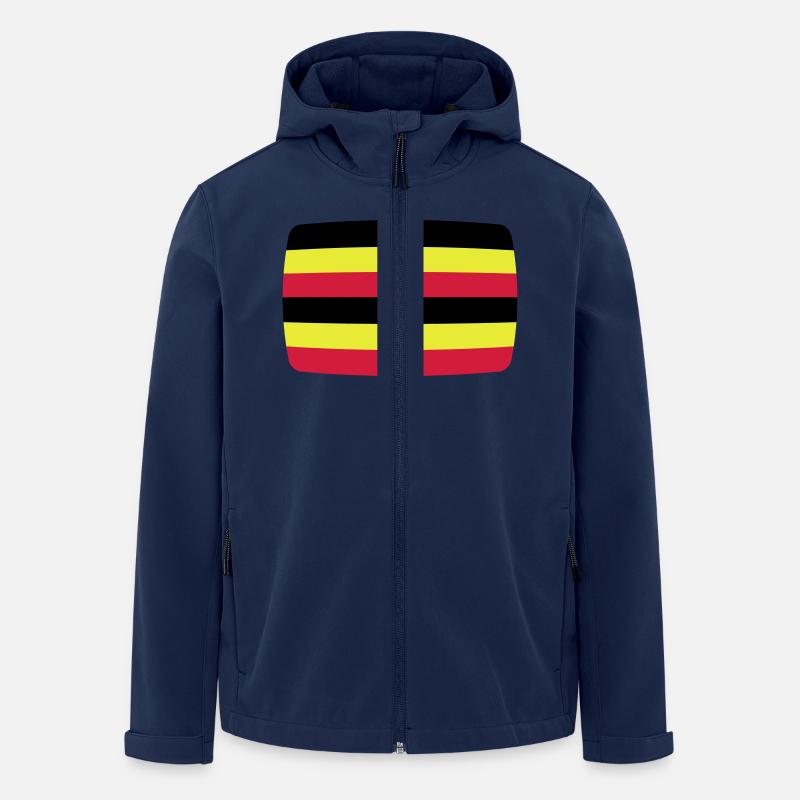 Ouganda Ouganda Drapeau ougandais - Veste softshell homme en polyester recyclé Stanley/Stella - marine