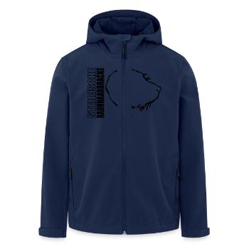 Chien à poil Styrian grossier PROFIL - Veste softshell homme en polyester recyclé Stanley/Stella - marine - Devant - AI Model Male 185 light (185cm)