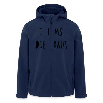 I bims, die Braut - Recycelte Männer Softshell-Jacke von Stanley/Stella - Navy - Vorne - AI Model Male 185 light (185cm)