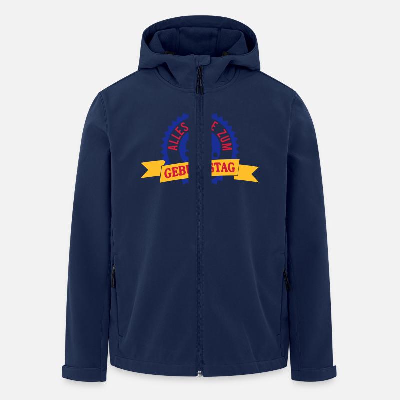 Alles Gute zum 50. Geburtstag - Recycelte Männer Softshell-Jacke von Stanley/Stella - Navy