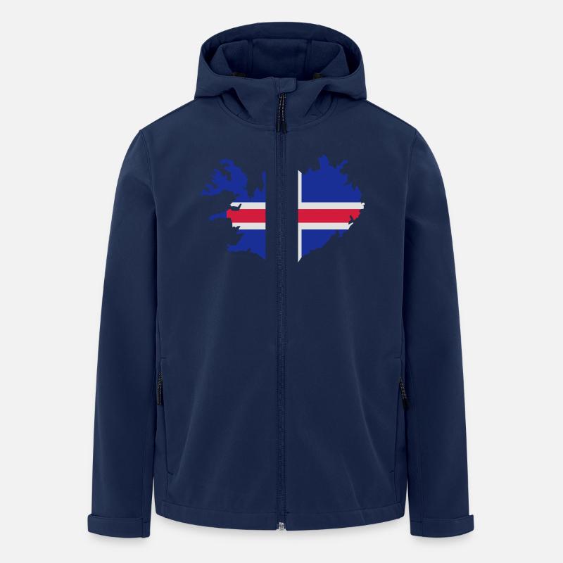 Island - Recycelte Männer Softshell-Jacke von Stanley/Stella - Navy