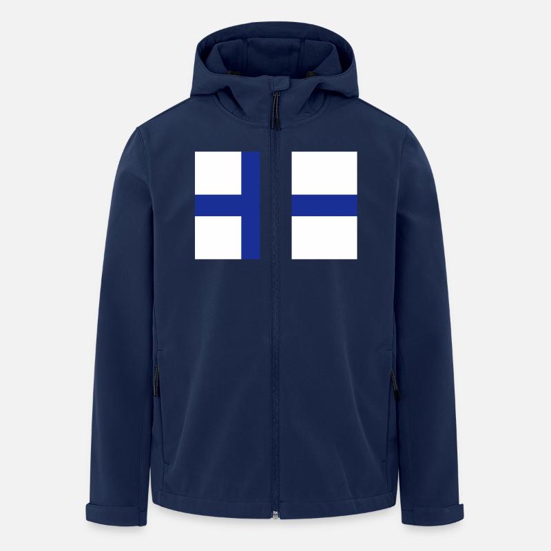 drapeau_finlande - Recycelte Männer Softshell-Jacke von Stanley/Stella - Navy