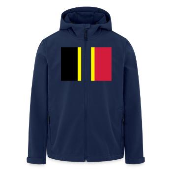 drapeau_belgique - Veste softshell homme en polyester recyclé Stanley/Stella - marine - Devant - AI Model Male 185 light (185cm)