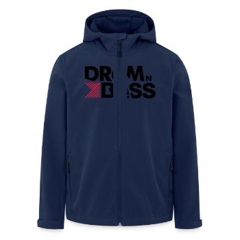 Drum n Bass - Men’s Recycled Softshell Jacket by Stanley/Stella - navy - Front - AI Model Male 185 light (185cm)
