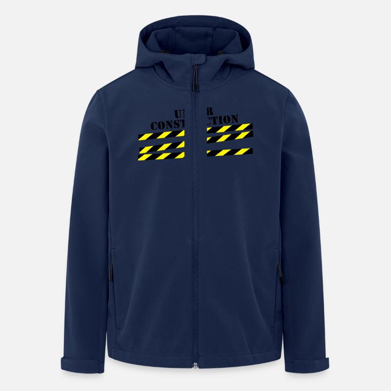 under_construction__f2 - Recycelte Männer Softshell-Jacke von Stanley/Stella - Navy