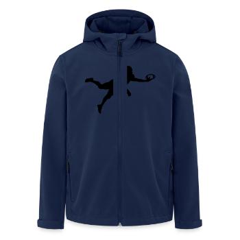 Football - Recycelte Männer Softshell-Jacke von Stanley/Stella - Navy - Vorne - AI Model Male 185 light (185cm)