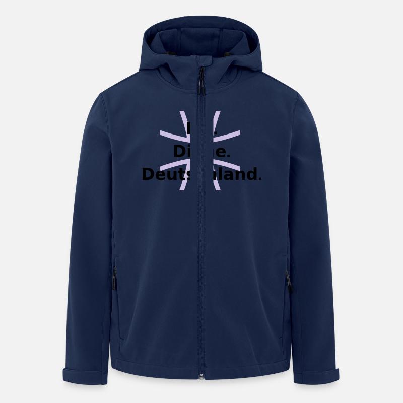Ich. Diene. Deutschland. - Men’s Recycled Softshell Jacket by Stanley/Stella - navy