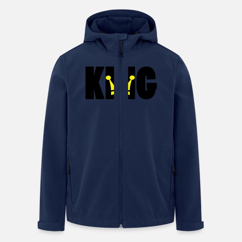 KING ! - Recycelte Männer Softshell-Jacke Discoverer von Stanley/Stella - Navy